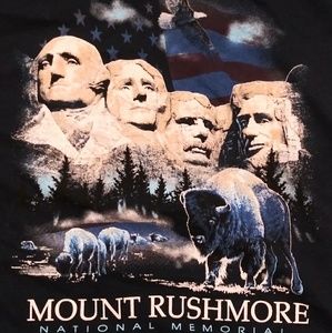 Vintage Prairie Mountain Mount Rushmore Shirt XL